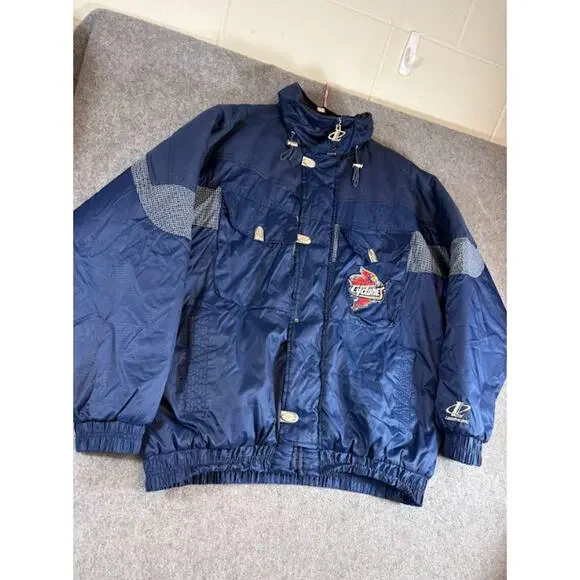 VTG 90s Iowa State Cyclones NCAA Logo Athletic Jacket Men XL College Windbreaker - Picture 3 of 8